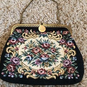 Vintage tapestry handbag